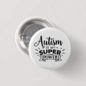 Autismus ist mein SuperPower Button (Vorne & Hinten)