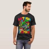 Autismus ist mein Superpower Dino Boys Monster Tru T-Shirt (Vorne ganz)