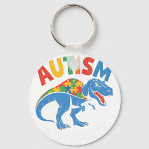 Autismus ist meine Fähigkeit Dinosaurier Puzzle De Schlüsselanhänger