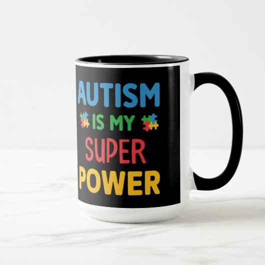 Autismus ist meine Super-Power-Tasse Tasse (Rechts)