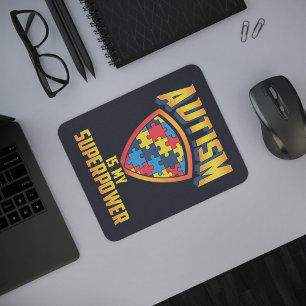 Autismus ist meine Superkraft Autistische Unterstü Mousepad