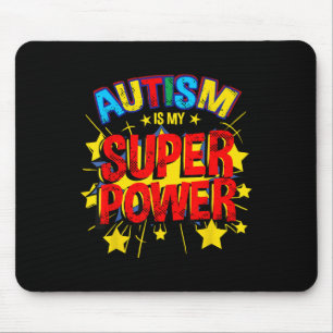 Autismus ist meine Supermacht-Autismus-Bewusstsein Mousepad