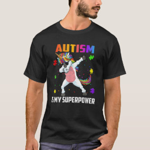 Autismus ist meine Supermacht, die Einhorn-Geschen T-Shirt