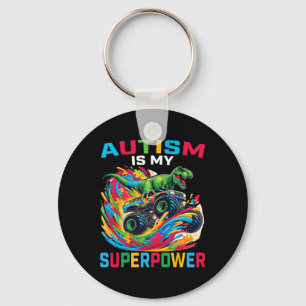 Autismus ist meine Supermacht Dino T Rex Monster T Schlüsselanhänger