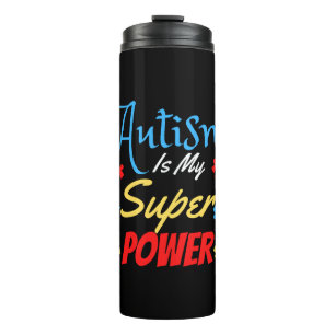 Autismus ist meine Supermacht Thermosbecher