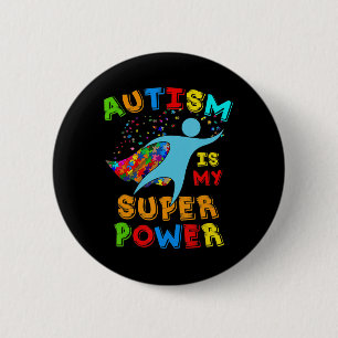 Autismus ist meine Unterstützung für Autismus-Bewu Button