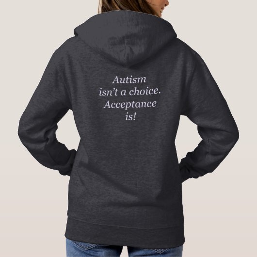 Autismus ist nicht eine Wahl Hoodie (Rückseite)
