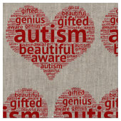 Autismus ist schön stoff (Nahaufnahme)