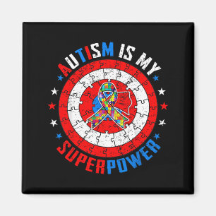 Autismus ist Superkraft Captain Autismus-Bewusstse Magnet