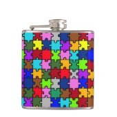 Autismus jigsaw flachmann (Vorderseite)