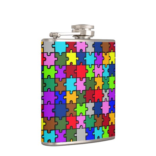 Autismus jigsaw flachmann (Rechts)