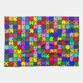 Autismus jigsaw geschirrtuch (Horizontal)