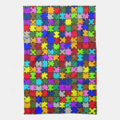 Autismus jigsaw geschirrtuch (Vertikal)
