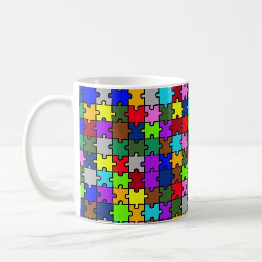 Autismus jigsaw kaffeetasse (Links)