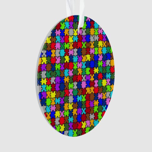 Autismus jigsaw ornament (Vorderseite)