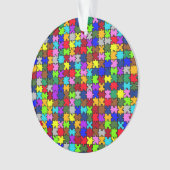 Autismus jigsaw ornament (Vorderseite)