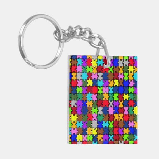 Autismus jigsaw schlüsselanhänger (Vorderseite links)