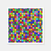 Autismus jigsaw serviette (Vorderseite)