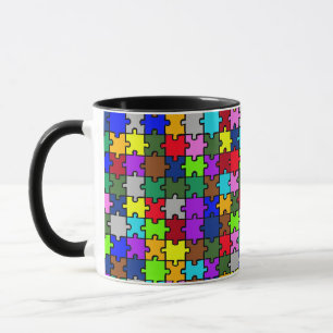Autismus jigsaw tasse