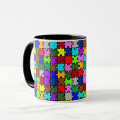 Autismus jigsaw tasse (Vorderseite Links)