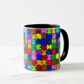 Autismus jigsaw tasse (VorderseiteRechts)