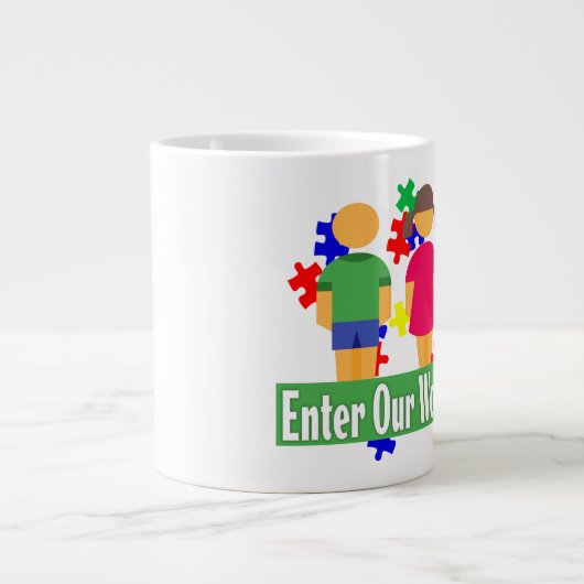 Autismus - Jumbo-Tasse (Vorderseite)