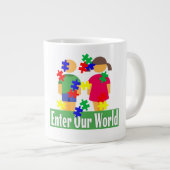 Autismus - Jumbo-Tasse (Vorderseite Rechts)