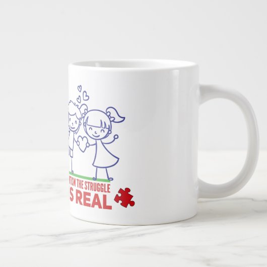 Autismus - Jumbo-Tasse (Rechts)