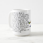 Autismus Kaffeetasse (Vorderseite Links)