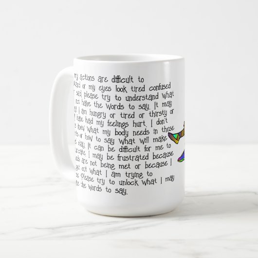 Autismus Kaffeetasse (Vorderseite Links)