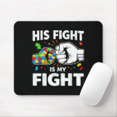 Autismus Kampf ist Kampf ASD Bewusstsein Vater Mut Mousepad (Mit Mouse)