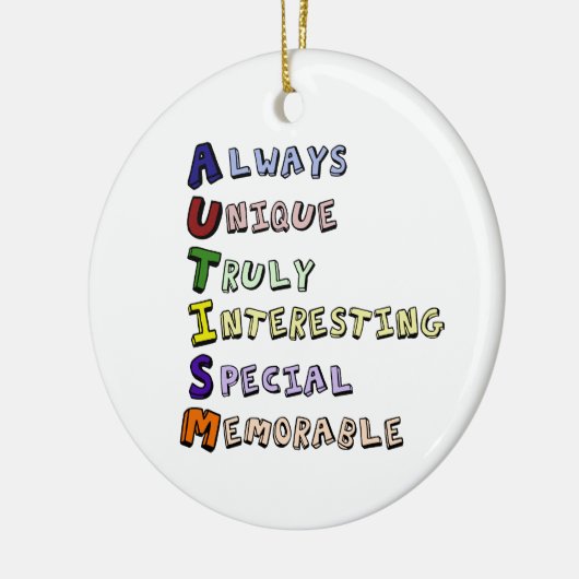 AUTISMUS KERAMIK ORNAMENT (Links)