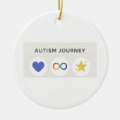Autismus Keramik Ornament (Vorne)
