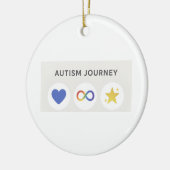 Autismus Keramik Ornament (Links)