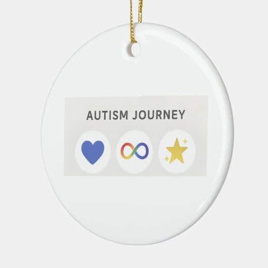 Autismus Keramik Ornament (Links)