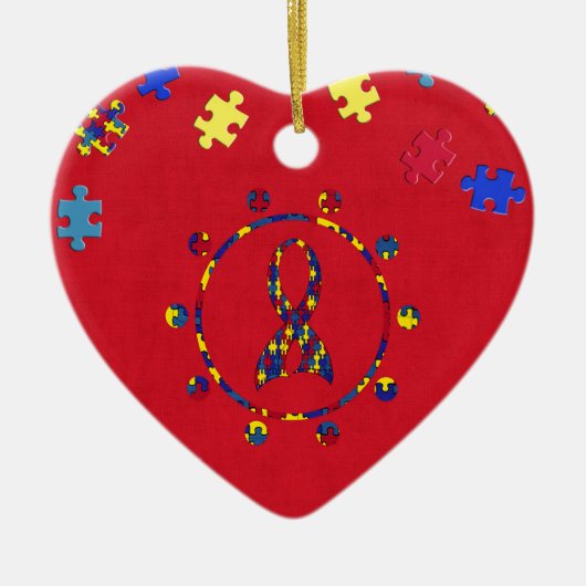Autismus Keramikornament (Vorne)