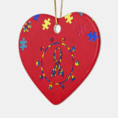 Autismus Keramikornament (Links)