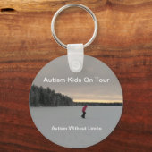 Autismus Kinder auf Tour Schlüsselanhänger (Vorderseite)