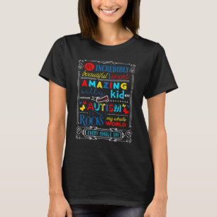 Autismus-Kinder rocken meine Welt Autismus-Bewusst T-Shirt