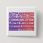 Autismus - Knopf Button (Vorderseite)