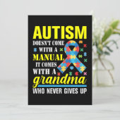 Autismus kommt nicht mit einem Handbuch, sondern m Save The Date (Stehend Vorderseite)