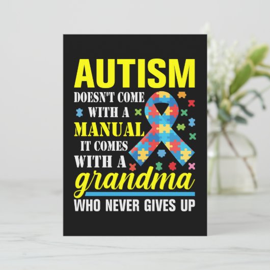 Autismus kommt nicht mit einem Handbuch, sondern m Save The Date (Stehend Vorderseite)