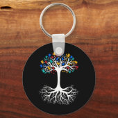 Autismus kommt nicht mit einem manuellen Behindert Schlüsselanhänger (Rückseite)