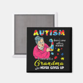 Autismus kommt nicht mit einem manuellen Oma, das Magnet (Vorderseite/Rückseite)