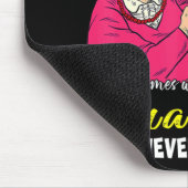 Autismus kommt nicht mit einem manuellen Oma, das Mousepad (Ecke)