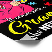 Autismus kommt nicht mit einem manuellen Oma, das  Poster (Ecke)