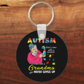 Autismus kommt nicht mit einem manuellen Oma, das Schlüsselanhänger (Vorderseite)