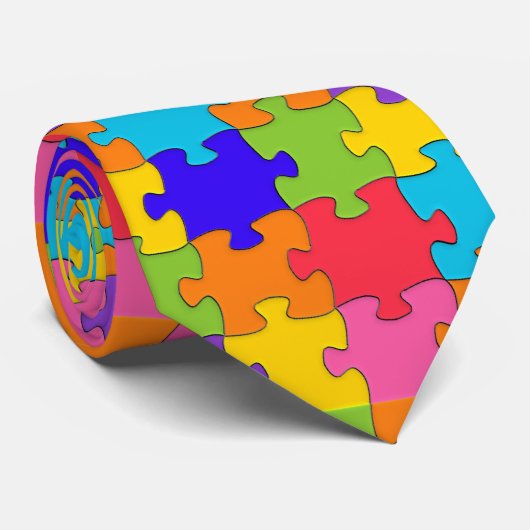 Autismus Krawatte (Gerollt)