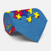 Autismus Krawatte (Gerollt)