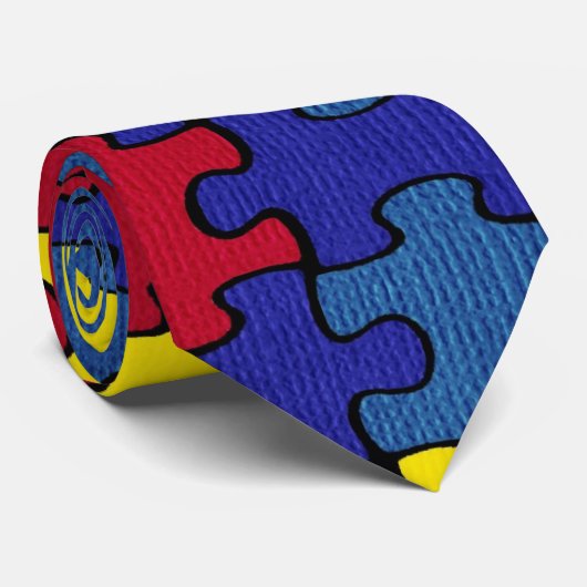 Autismus Krawatte (Gerollt)